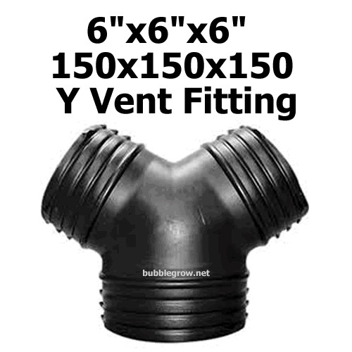 6" 150MM Y DUCTING PIECE JOINER AIR COOLING VENTILATION FAN DUCT FIT 150X150X150