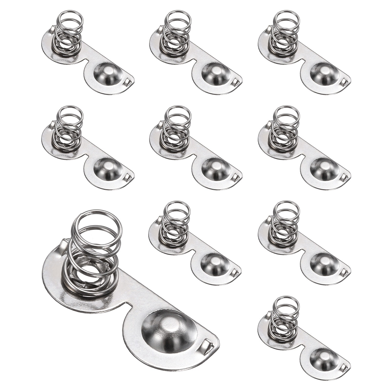 10Pcs Battery Spring Contact 21 x 8 Positive Negative Bipolar(inner Circle)