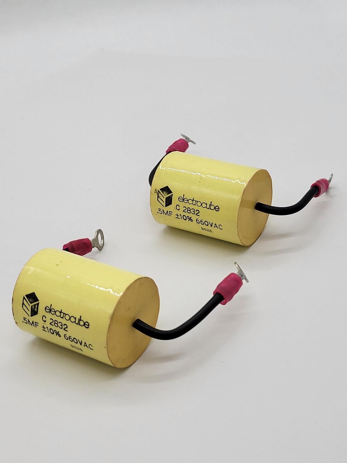 2PC Electrocube C 2832 Yellow Capacitor .5MF +10% 660V