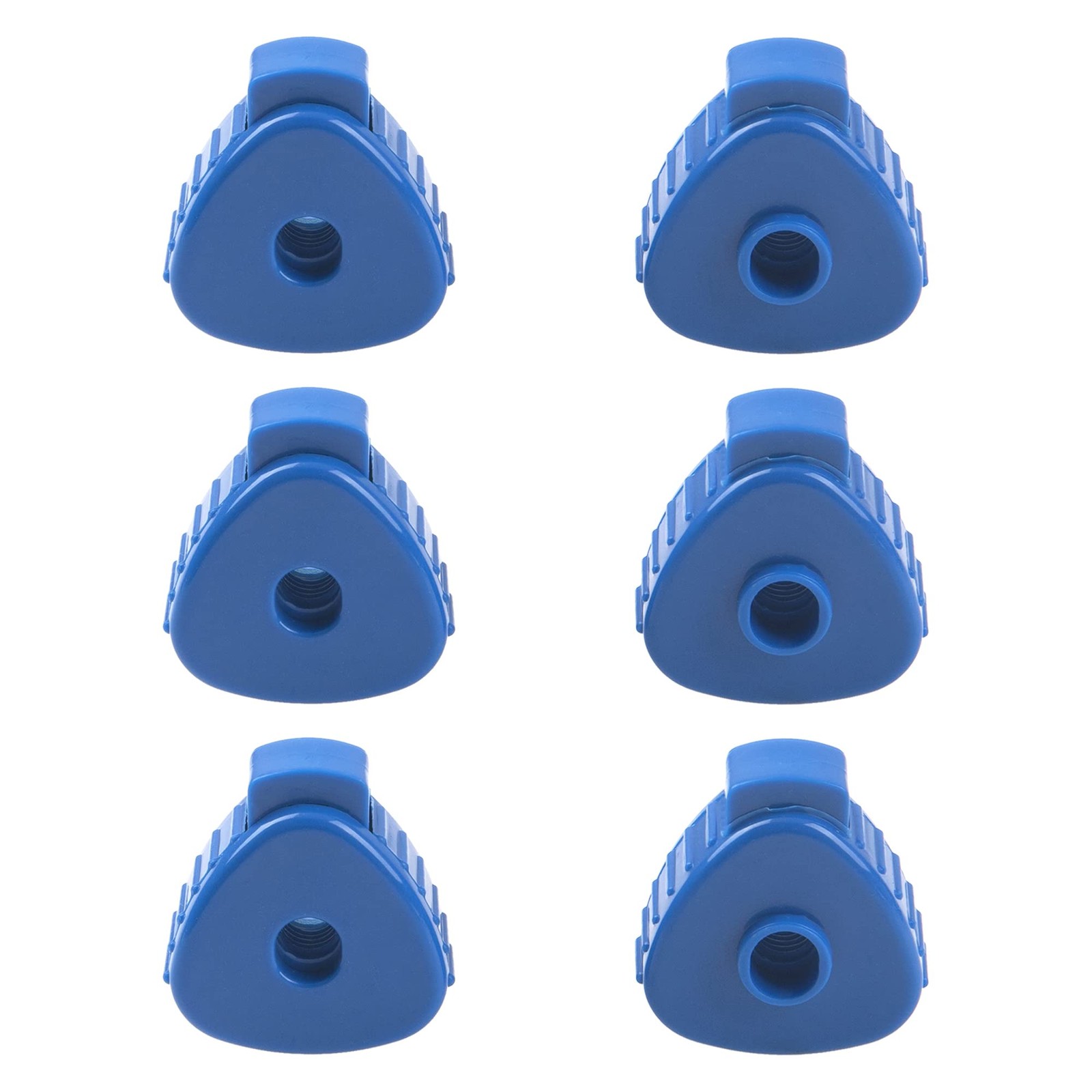 6Pcs Plastic Quick-set Cymbal Nut Compatible with Percussion Drum Kit (Blue)