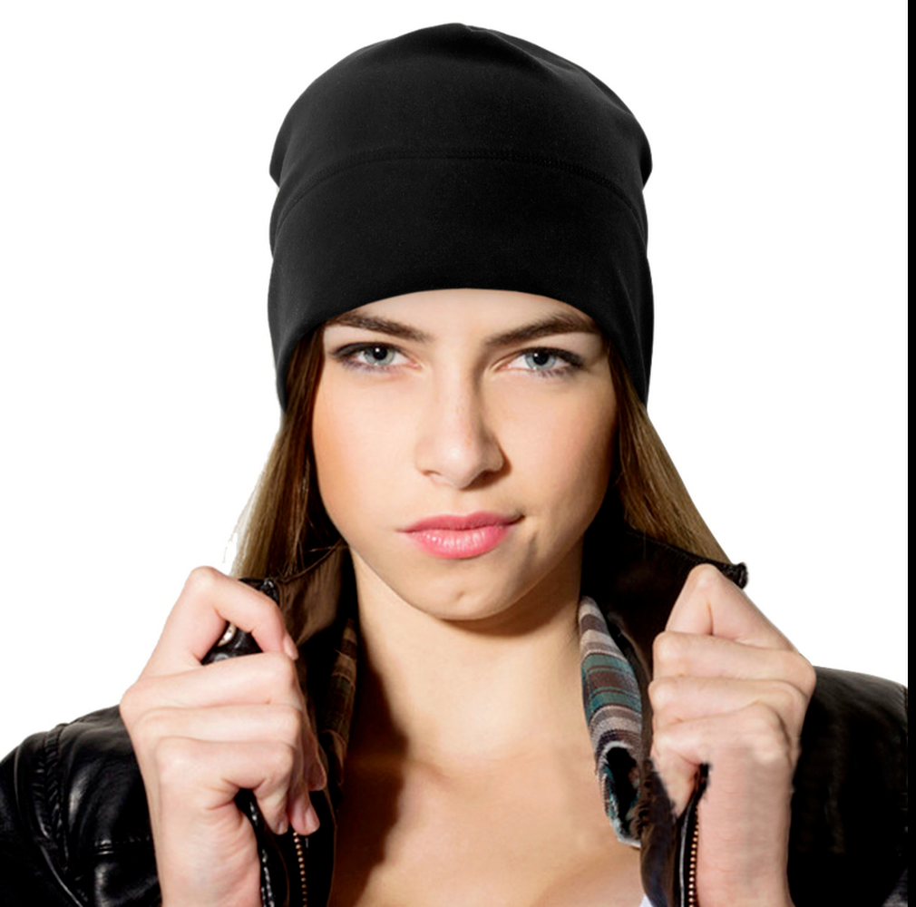 Winter Fleece Windproof Warm Cycling Skull Cap Helmet Liner Running Beanie Hat