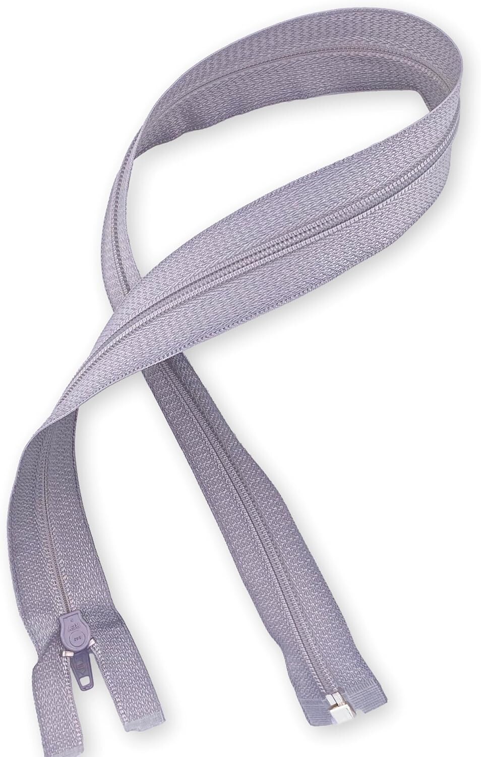Rey SP60-804 Nylon Zippers (Pack of 25), Grey Heather Color (804), 23.62" Long