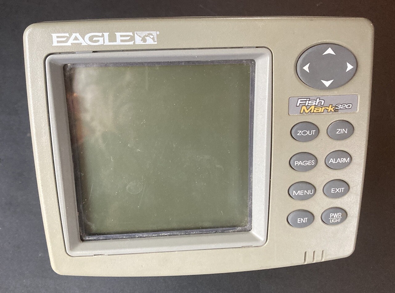 Eagle Fish Mark 320 Fishfinder Head & Mounting Bracket Only ~ Untested