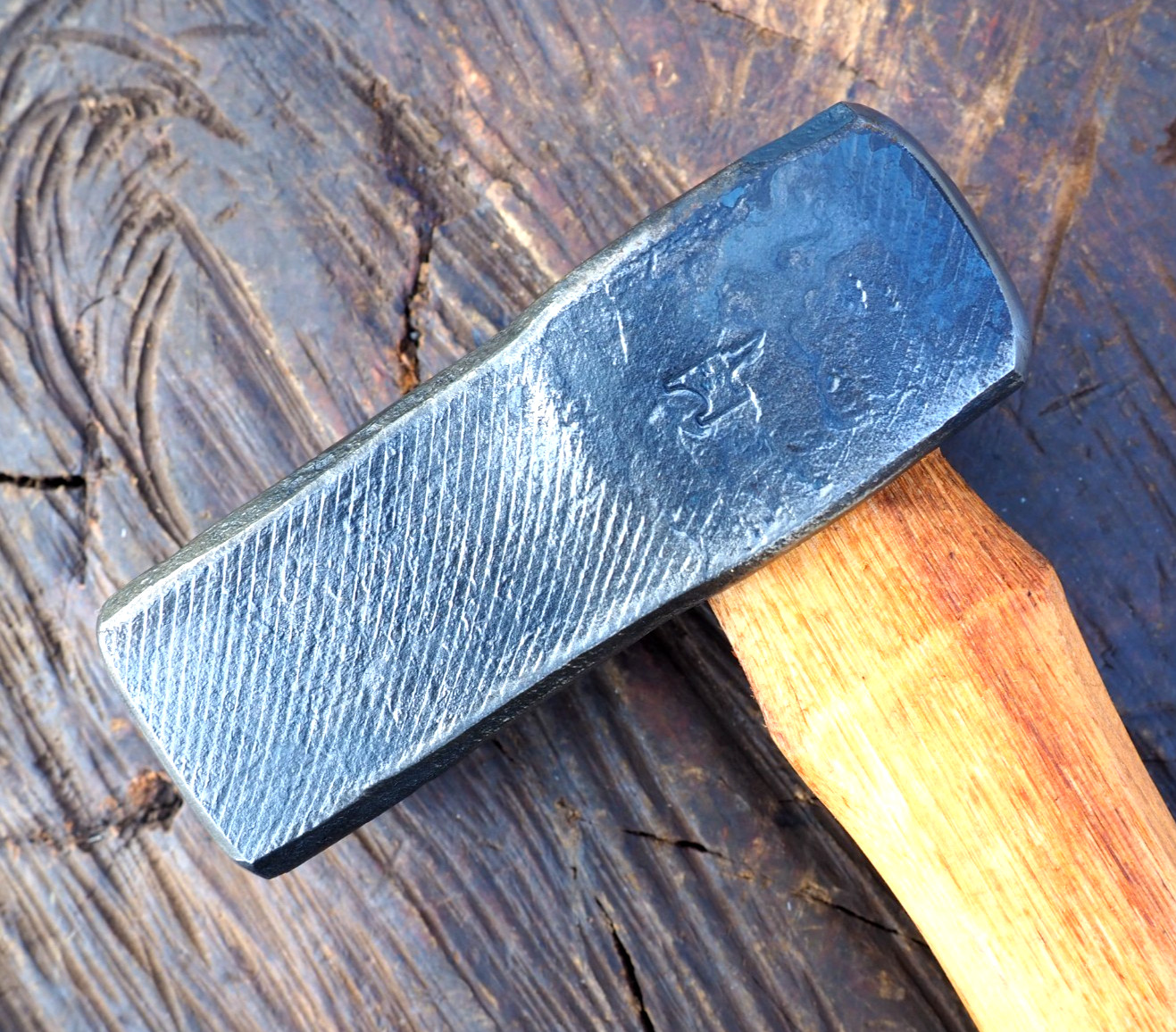 SQUARE 3.5LB DOG HEAD "DAVID MCCONNELL" BLACKSMITH HAMMER ANVIL KNIFE BLADE SAW