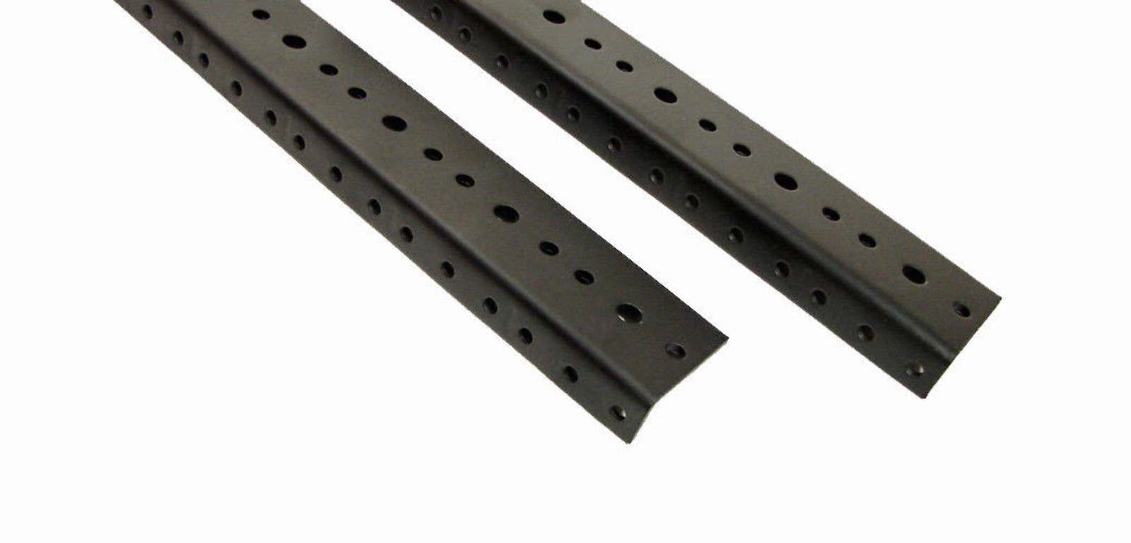 (1 PAIR) PENN ELCOM 6U / 6 SPACE Rack Rails - 10-1/2" total length sku# R0828-06
