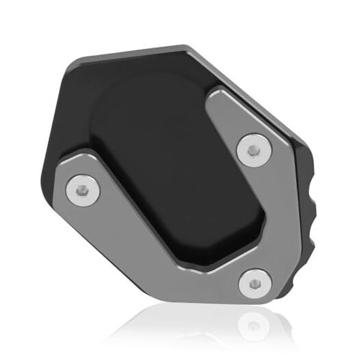 Motorcycle Kickstand Pad Enlarger Extension Side Stand Plate Pad titanium