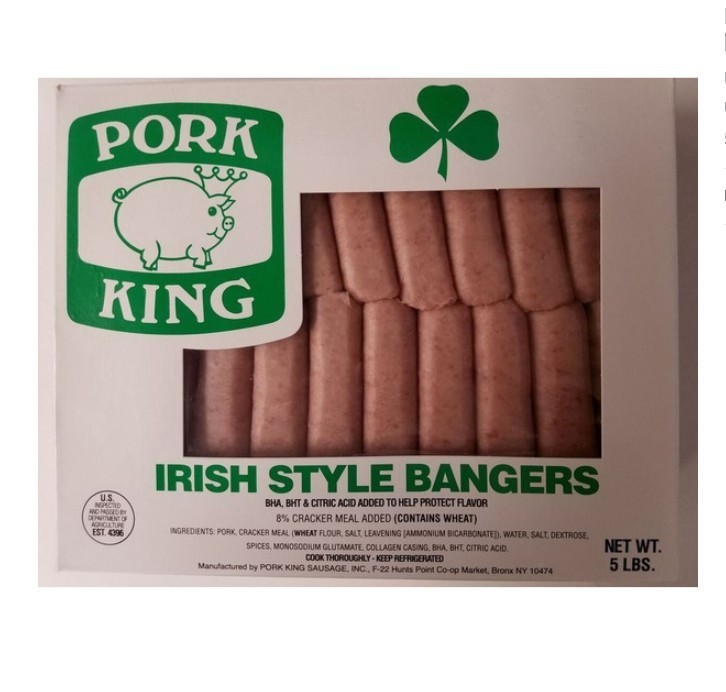 Pork King - Irish Bangers Sausage - 5 lbs