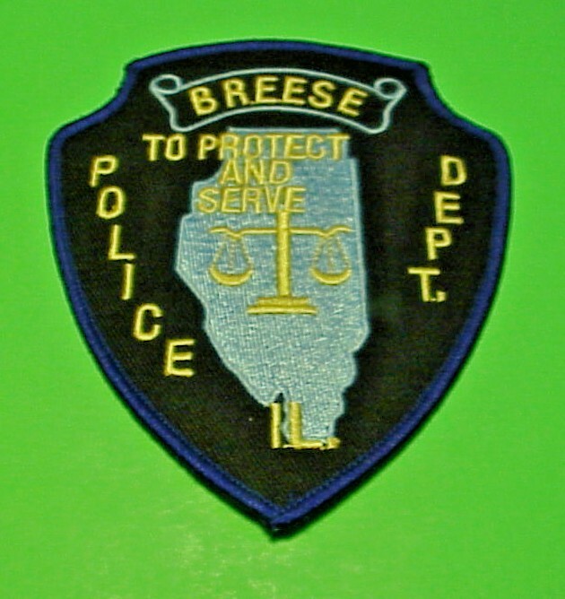 BREESE  ILLINOIS  IL  " TO PROTECT AND SERVE "  4 5/8"  POLICE PATCH