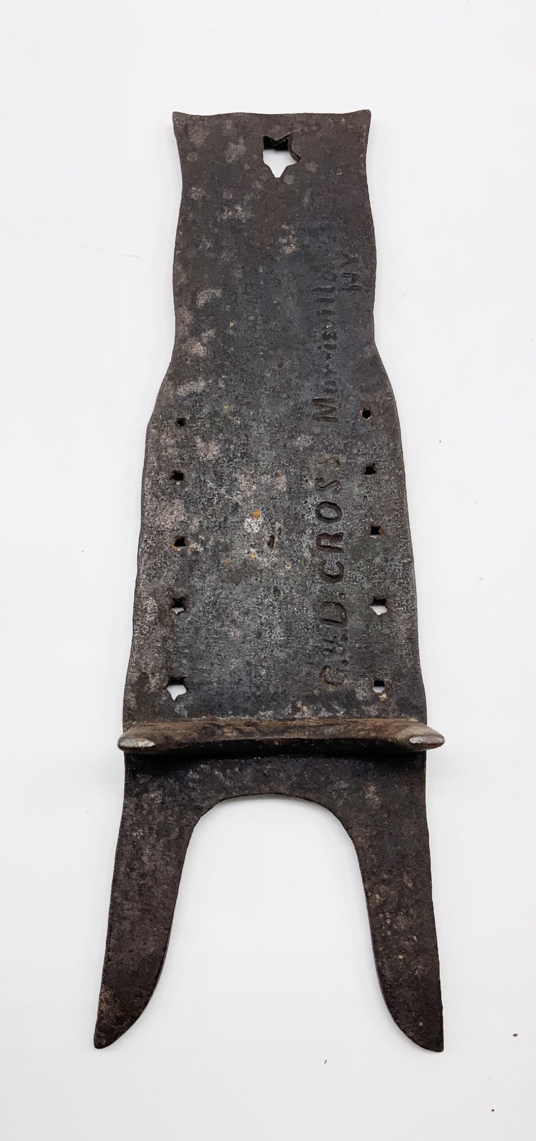 1864 Antique cast iron Lincoln vs McClellan Campaign bootjack Union at all hazar