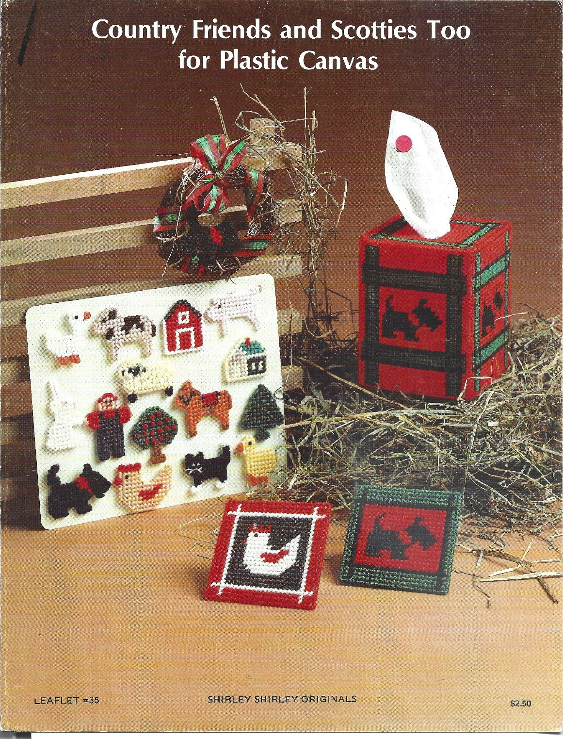 Country Friends & Scotties Too For Plastic Canvas Pattern Leaflet 35