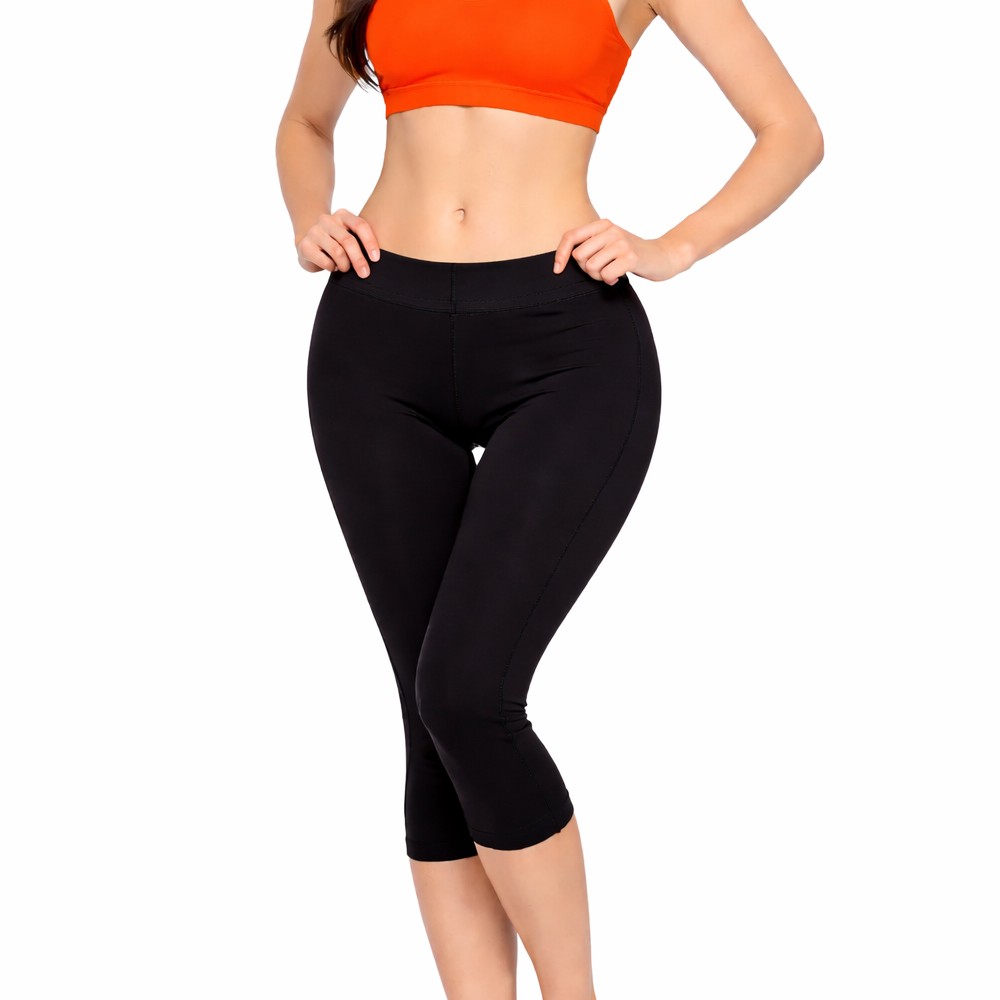 Women's Neoprene Capri Slimming Pants, Sports Shapewear Size Medium