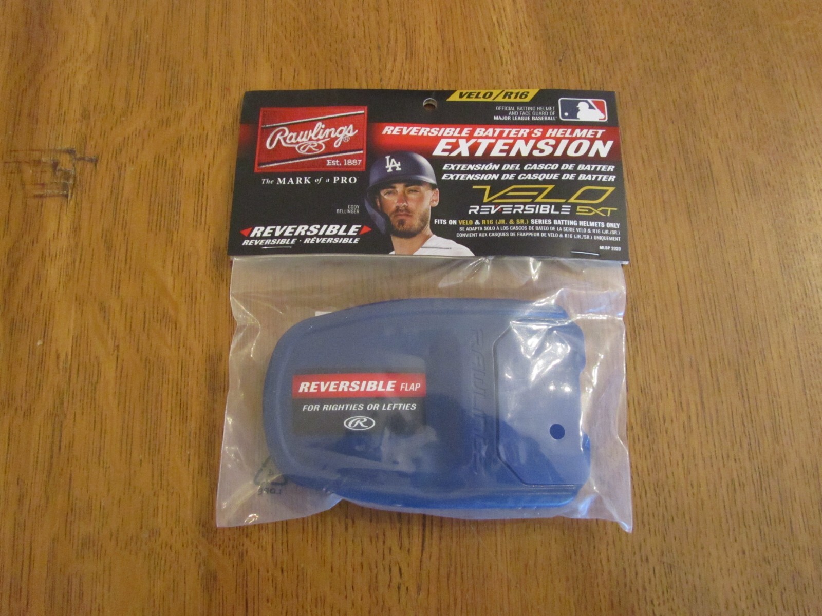 Rawlings R16/Velo Reversable Helmet Extension, NWT, Blue