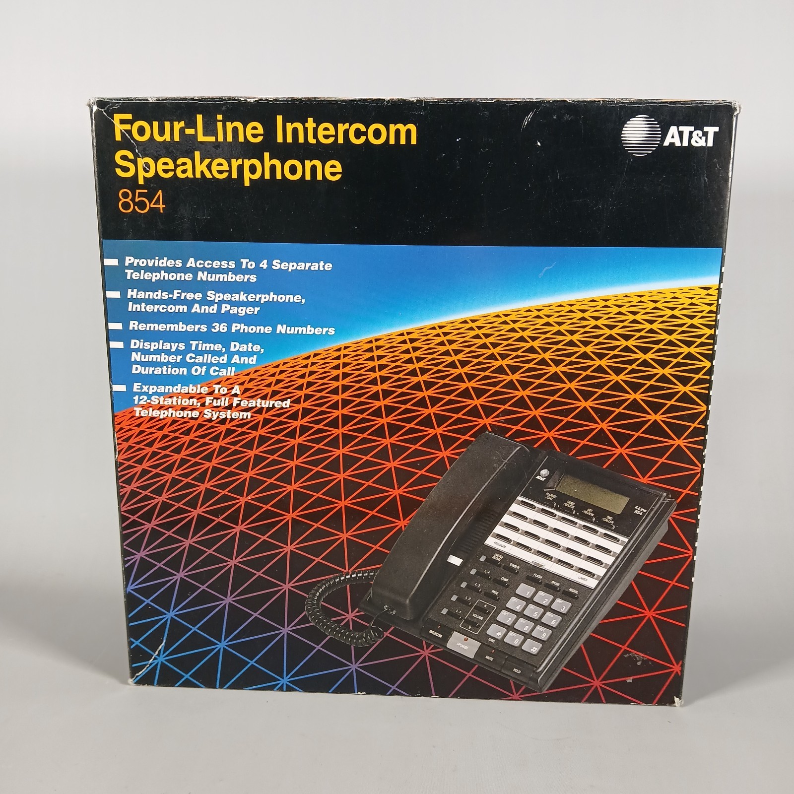 AT&T Four-Line Intercom Speakerphone 854 Business Phones Brand New Open Box