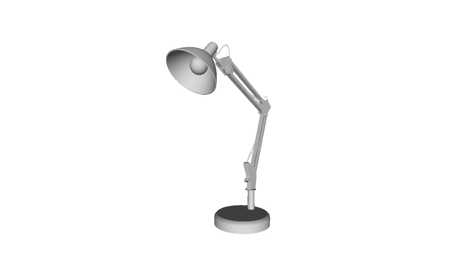 Printle Object Anglepoise Desk Lamp--Modern Light Figure for Dioramas Train Sets
