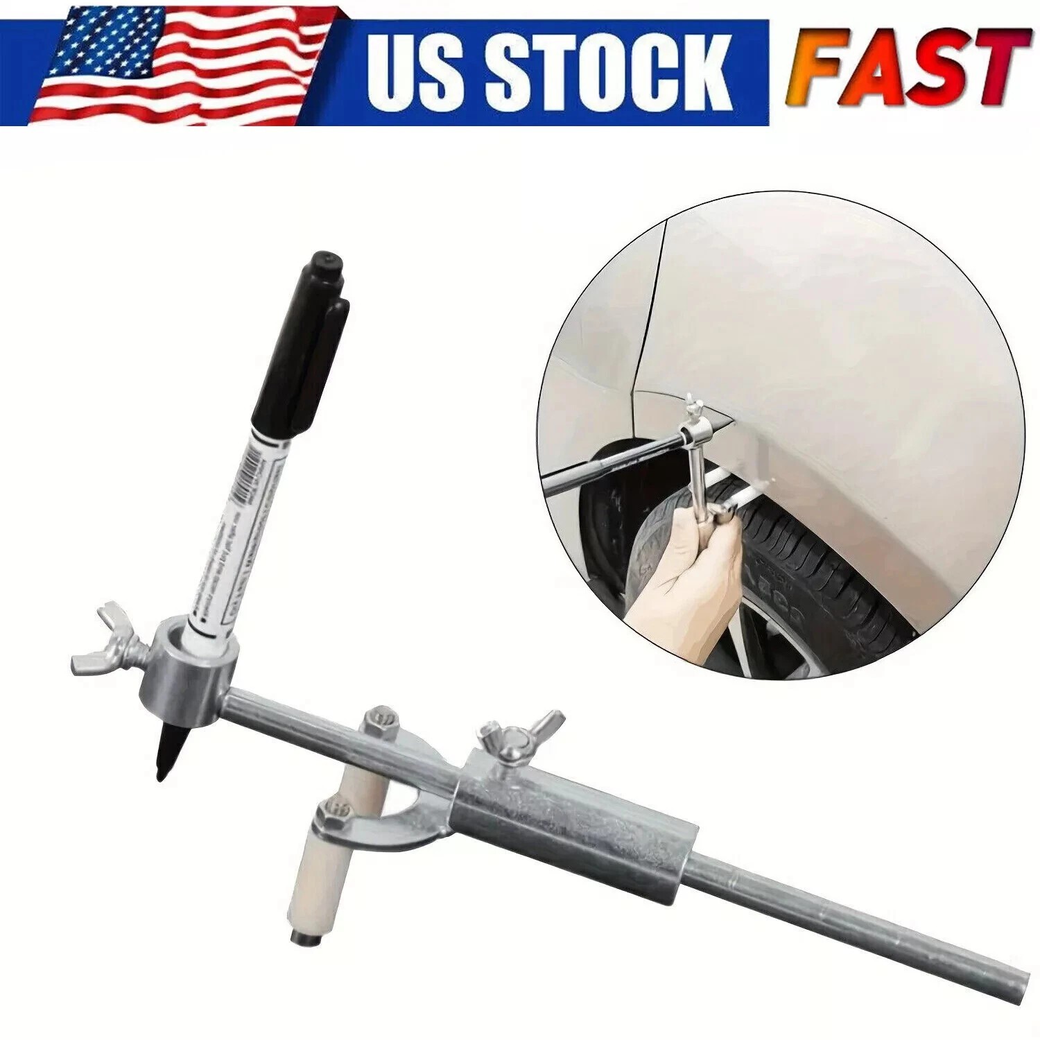 Adjustable Car Automobile Dent Repair Wheel Arch Car Body Line Marking-Tools