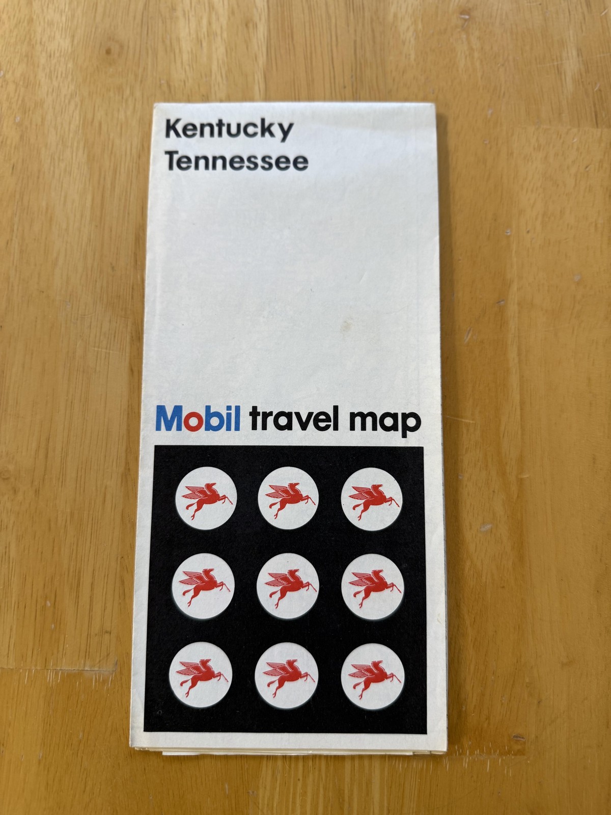 Vintage 1972 Mobil Kentucky Tennessee Road Map Travel Guide Folded Brochure USA
