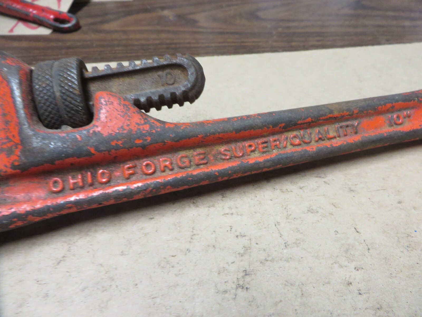 OHIO FORGE 10" ADJUSTABLE PIPE WRENCH # OPW10
