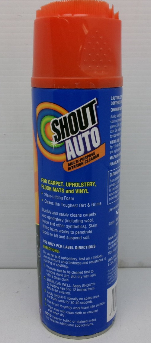 SHOUT AUTO MULTI PURPOSE INTERIOR CLEANER 22oz. SPRAY CAN #A1