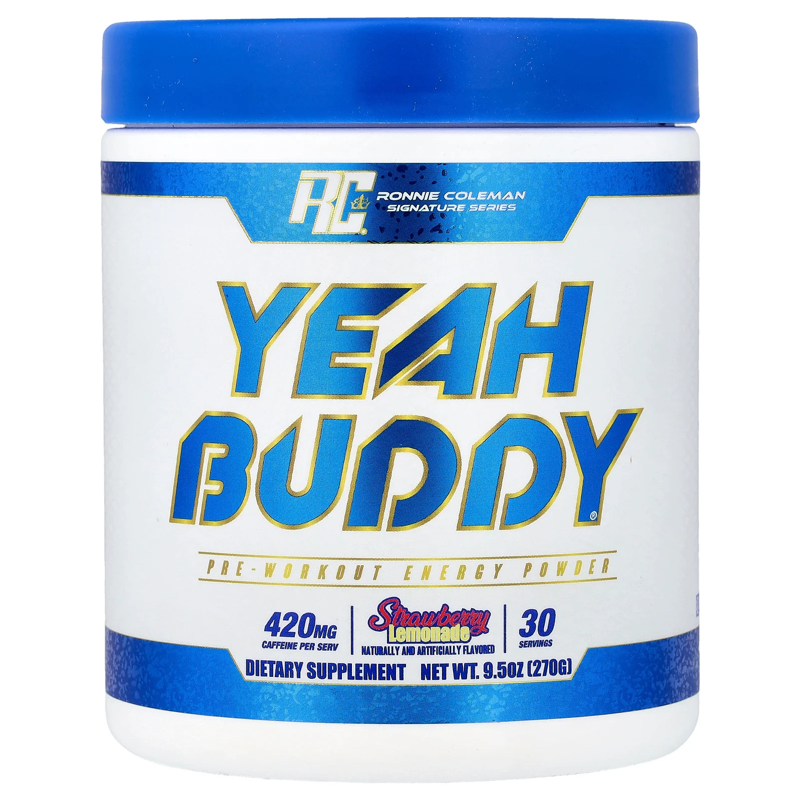 Signature Series, Yeah Buddy®, Pre-Workout Energy Powder, Strawberry Lemonade,
