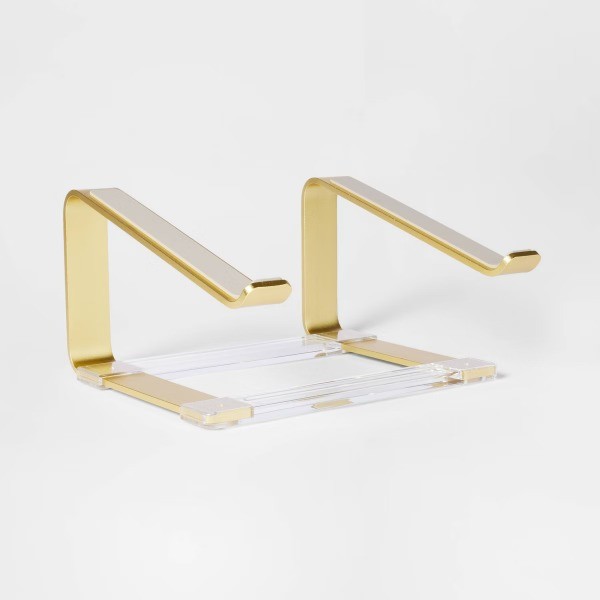 Acrylic Laptop Riser Gold