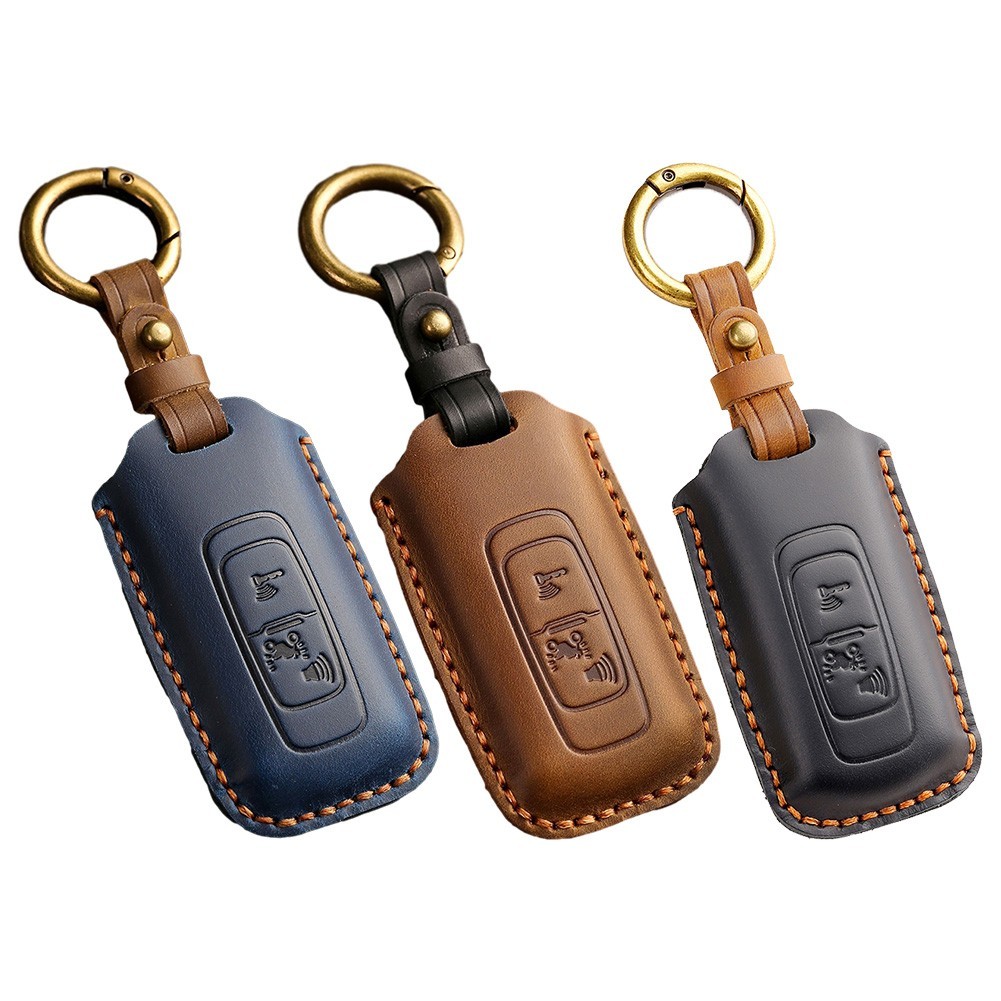 Leather Motorcycle Key Cover Case Protect Fit For HONDA PCX160 VISION SH300 New