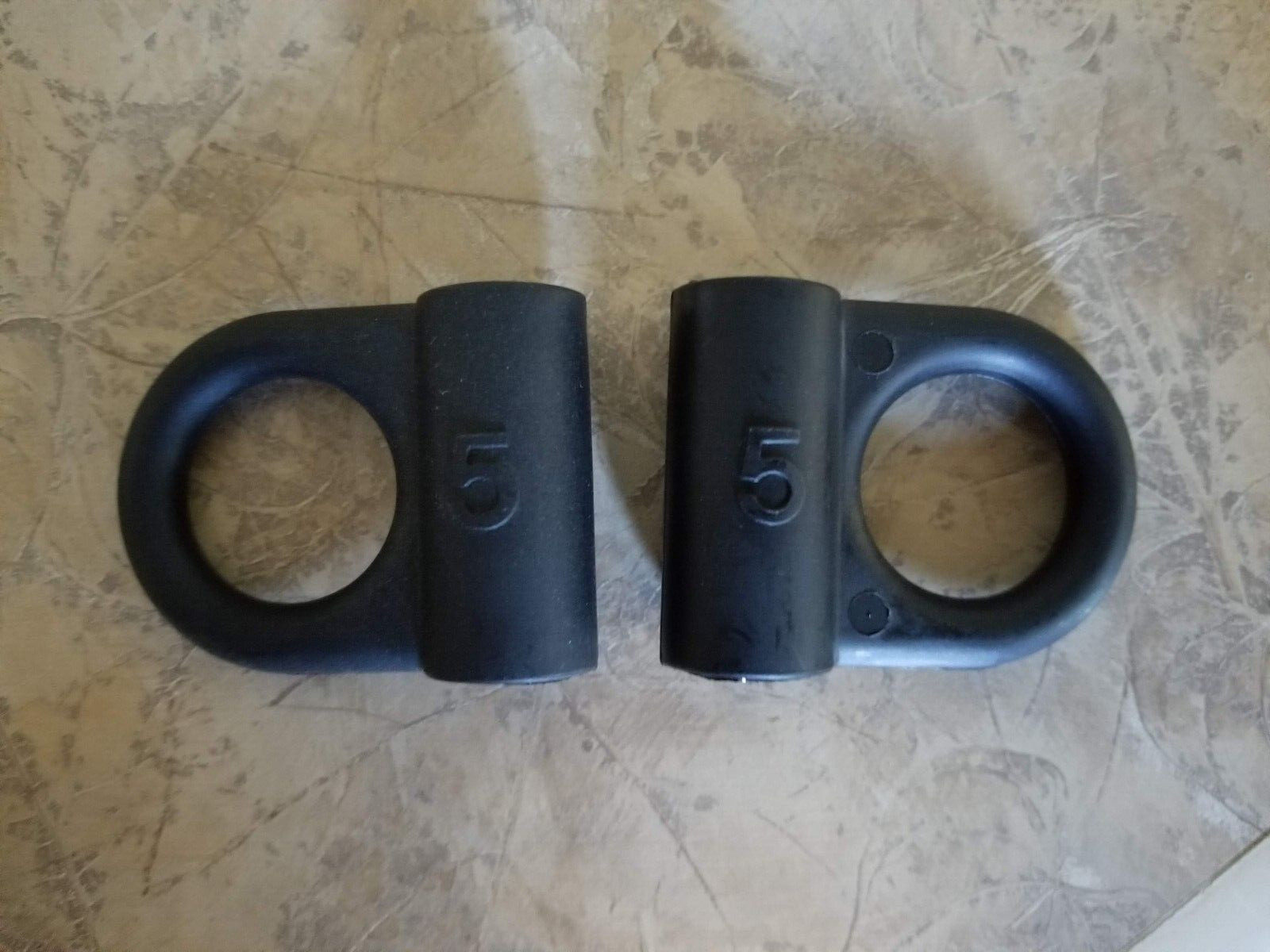 Pair Bowflex 5lb 5 lb Power Rod Eye Hook Selection Endcap end caps Used