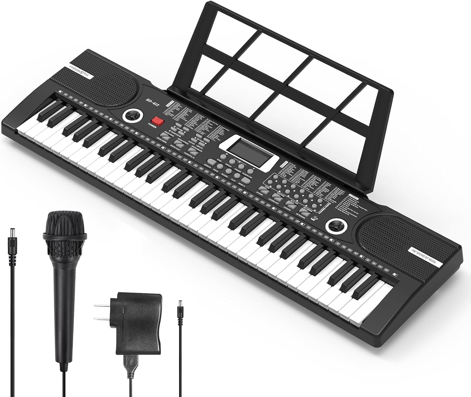 61 Key Electronic Music Keyboard Piano Lighted Keys for Beginner Adult Teens Kid