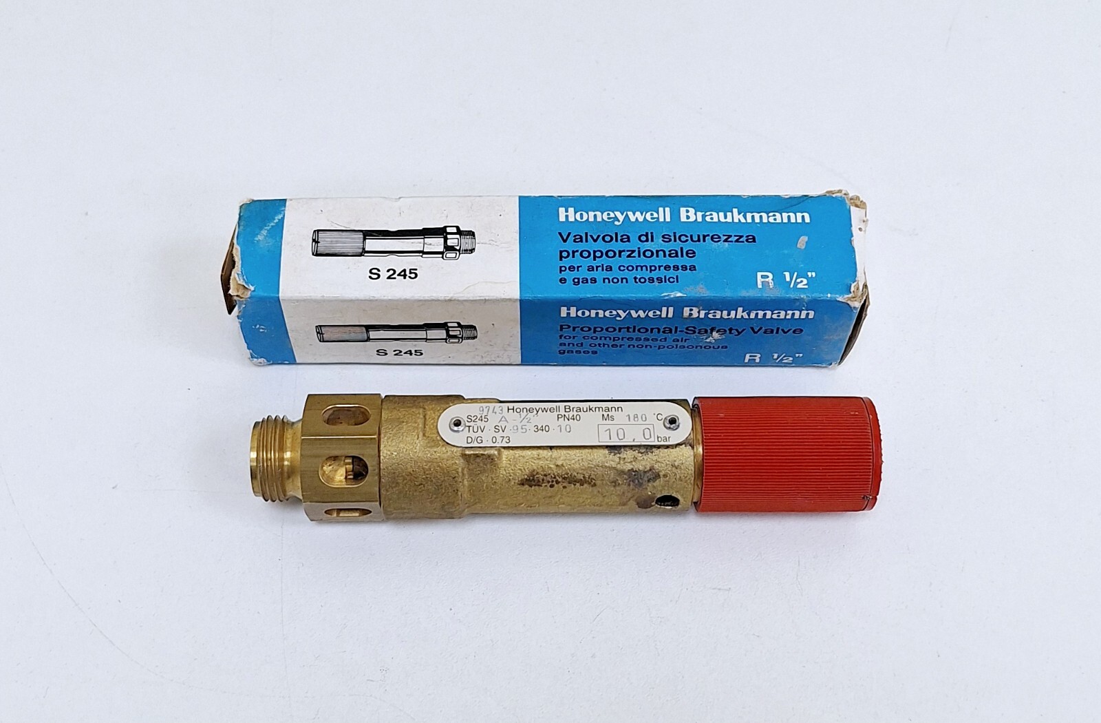 Honeywell Braukmann S245 A-½ ” Compressed Air Pressure Relief Valve 10 bar