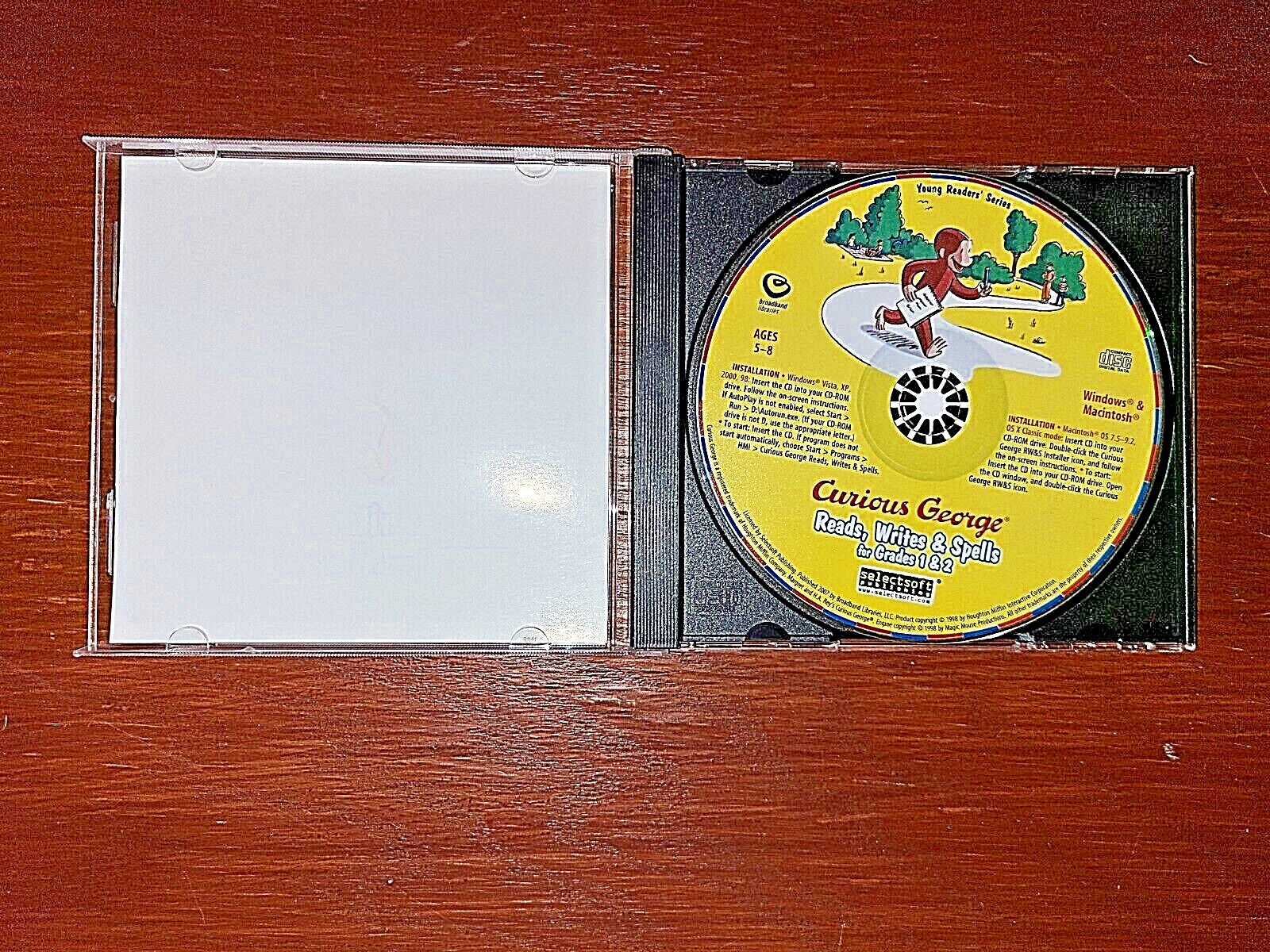 Curious George Reads, Writes & Spells for Grades 1-2 Fun-Packed Learning Game