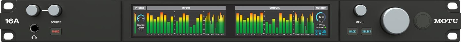 MOTU 16A 32 x 34 Thunderbolt 4/USB4 Audio Interface with AVB