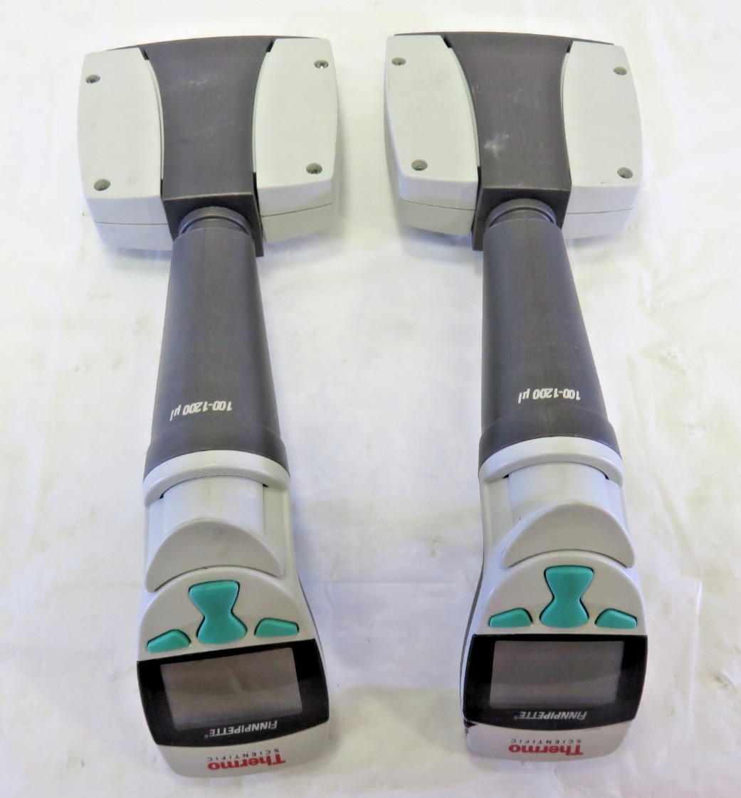 Thermo Scientific 8-Channel Finnpipette 100-1200ul, Lot of 2, For Parts/Repair