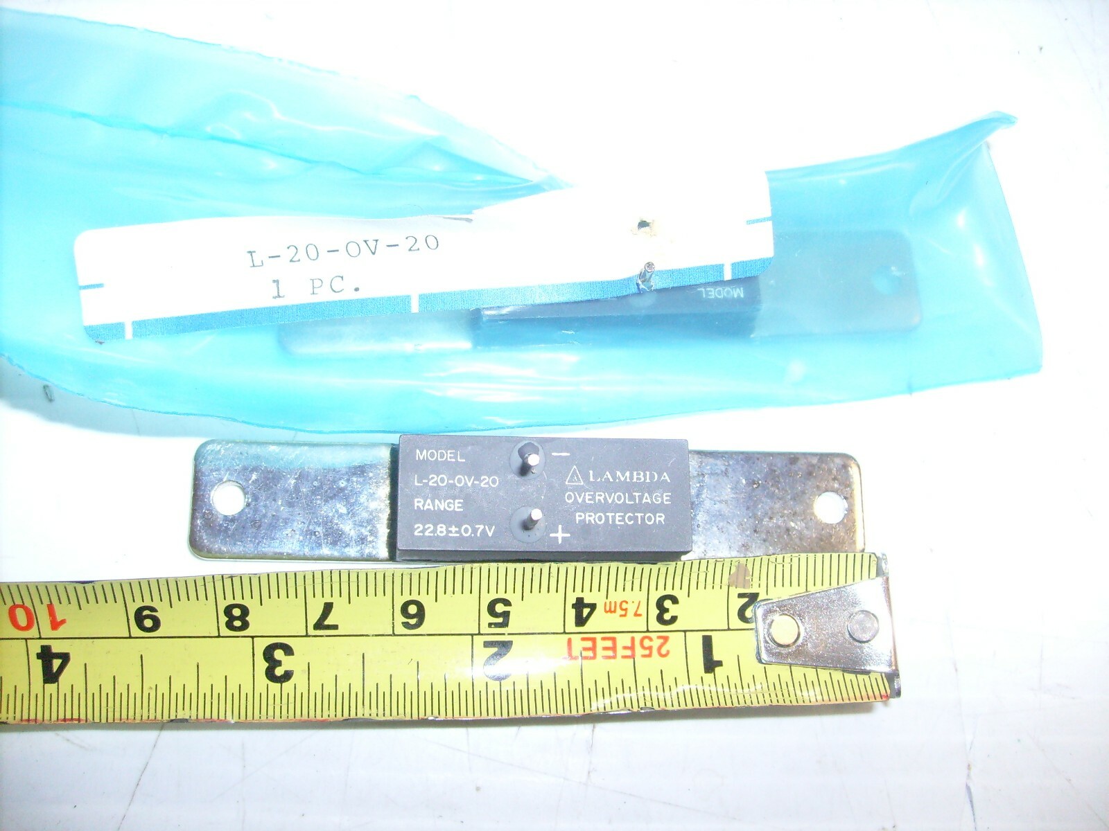 2 LOT LAMBDA L-20-OV-20 OVERVOLTAGE PROTECTOR, FLANGE MOUNT NOS
