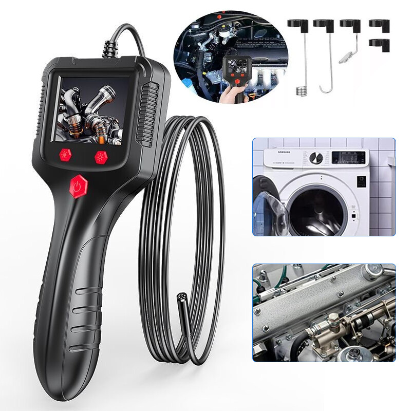 1080P LED Handheld Industrial Endoscope Borescope 8mm Inspection Snake Camera