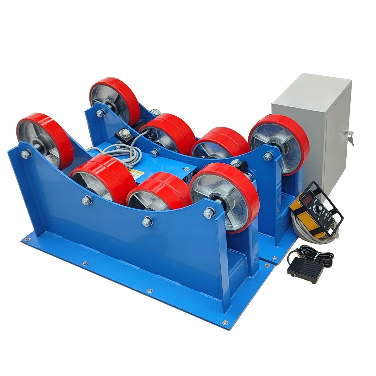 3Ton Welding Turning Roller Four Rubber Wheels Welding Positioner Remote Control