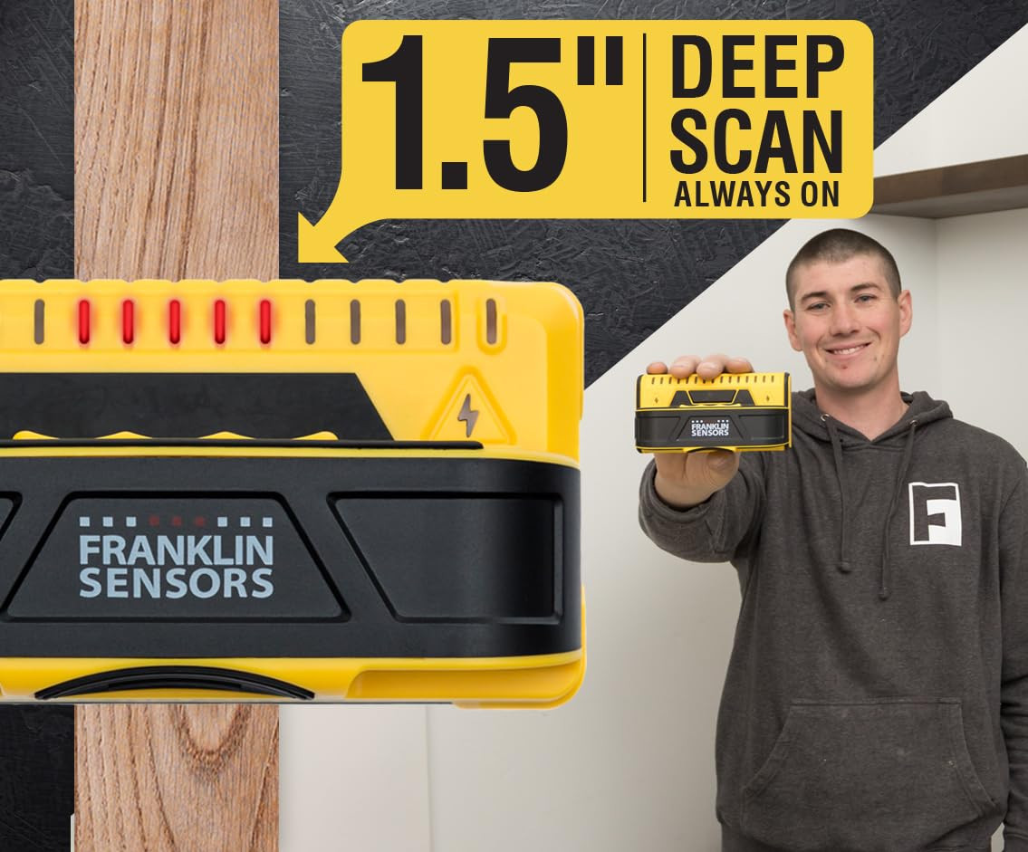Prosensor M150/X990 Stud Finder with Live Wire Detection | 9-Sensor Wall Scanner