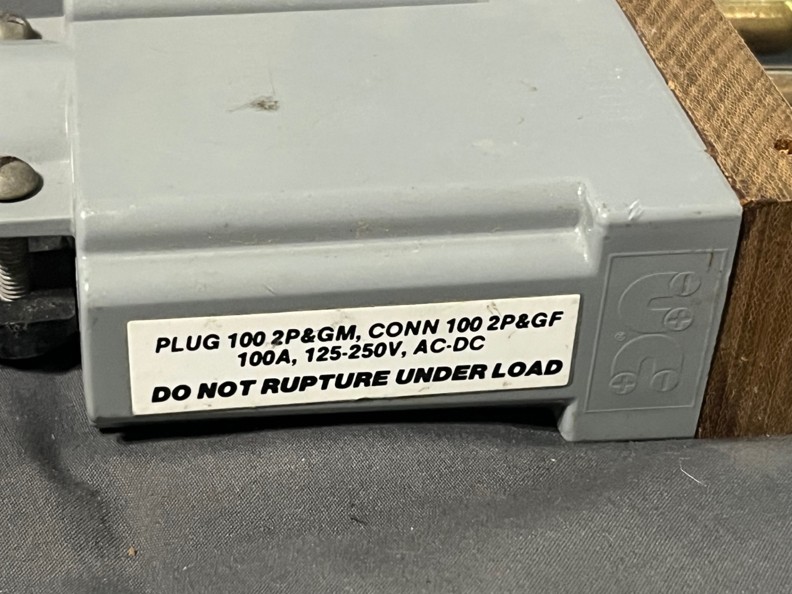Union Stage Pin / Bates Connector Inline Male 100A 125V