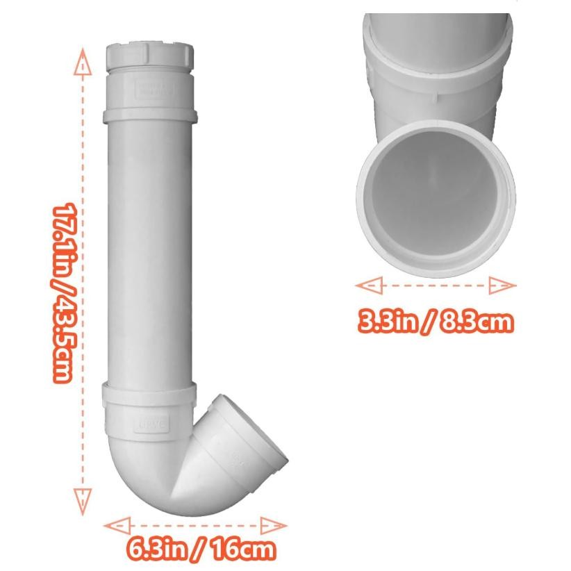 3 Pack Automatic Chicken Feeder No Waste PVC Pipe Chicken Coop Feeder