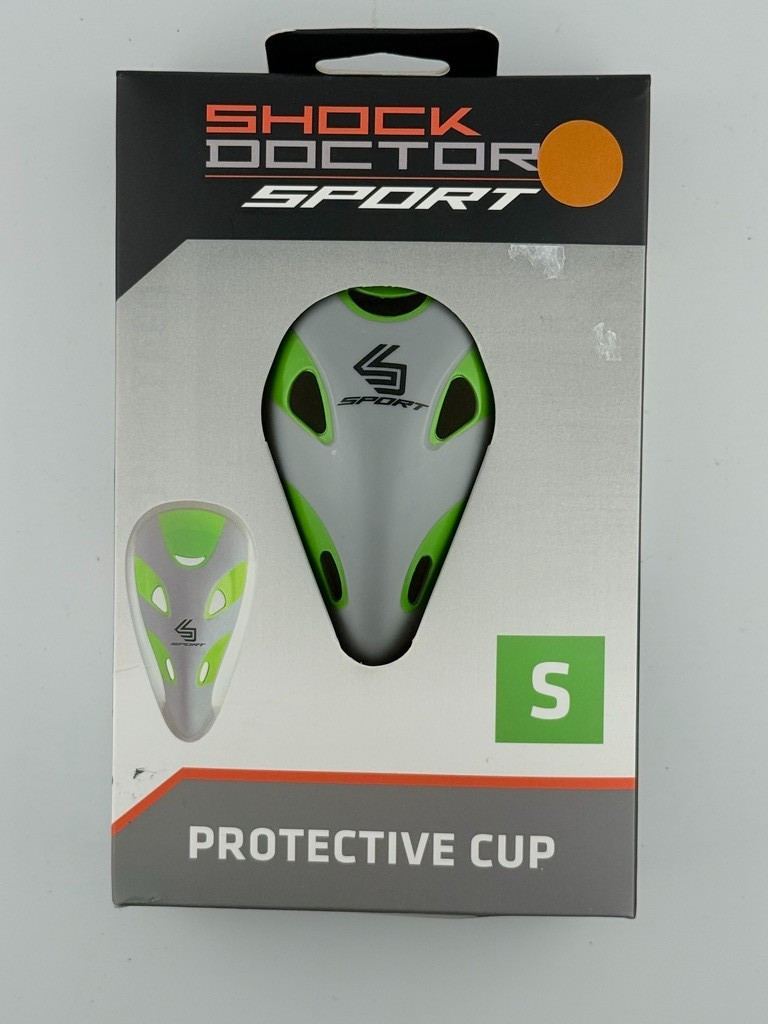 Shock Doctor Sport Protective Cup Small Green Gray Ventilated Athletic Gear NEW