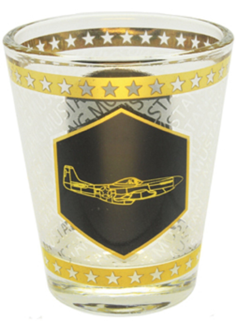 Born Aviation P-51 Gold Shot Glass