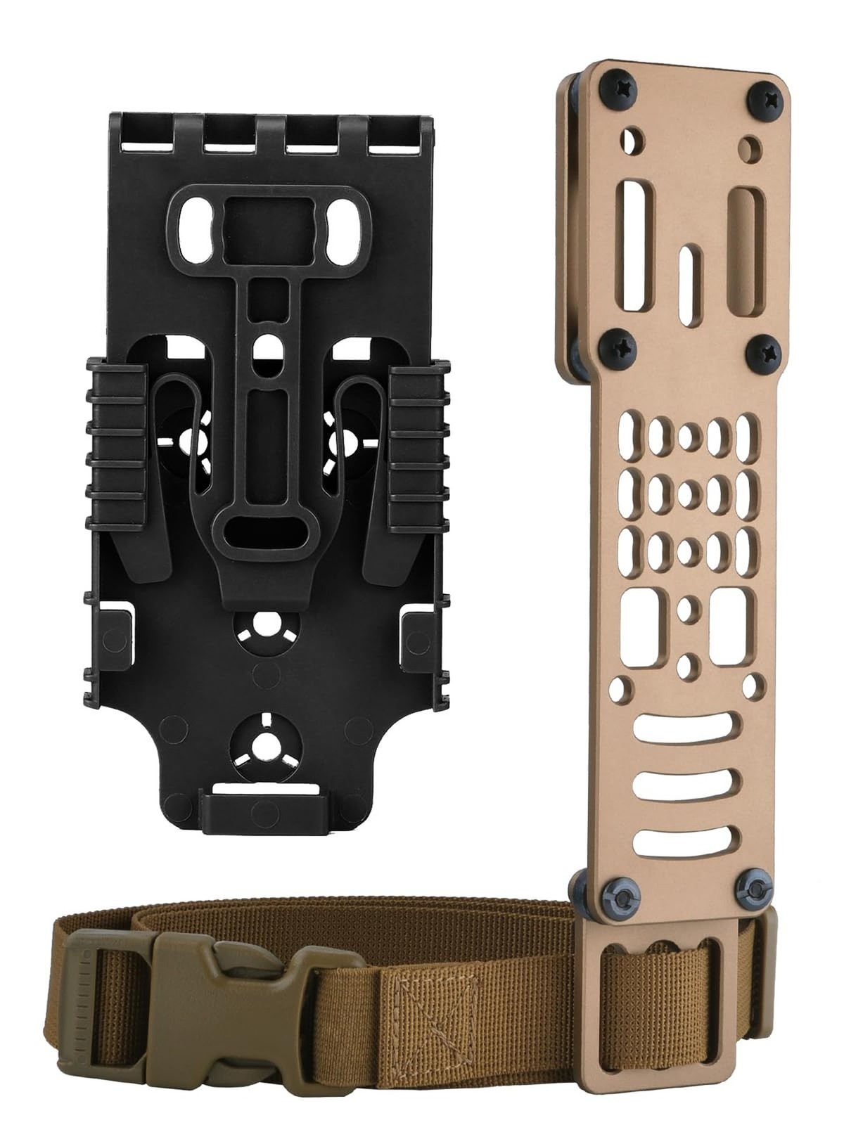 Tactical Modular Holster Adapter with QLS kit, Drop Leg Holster Platform with...