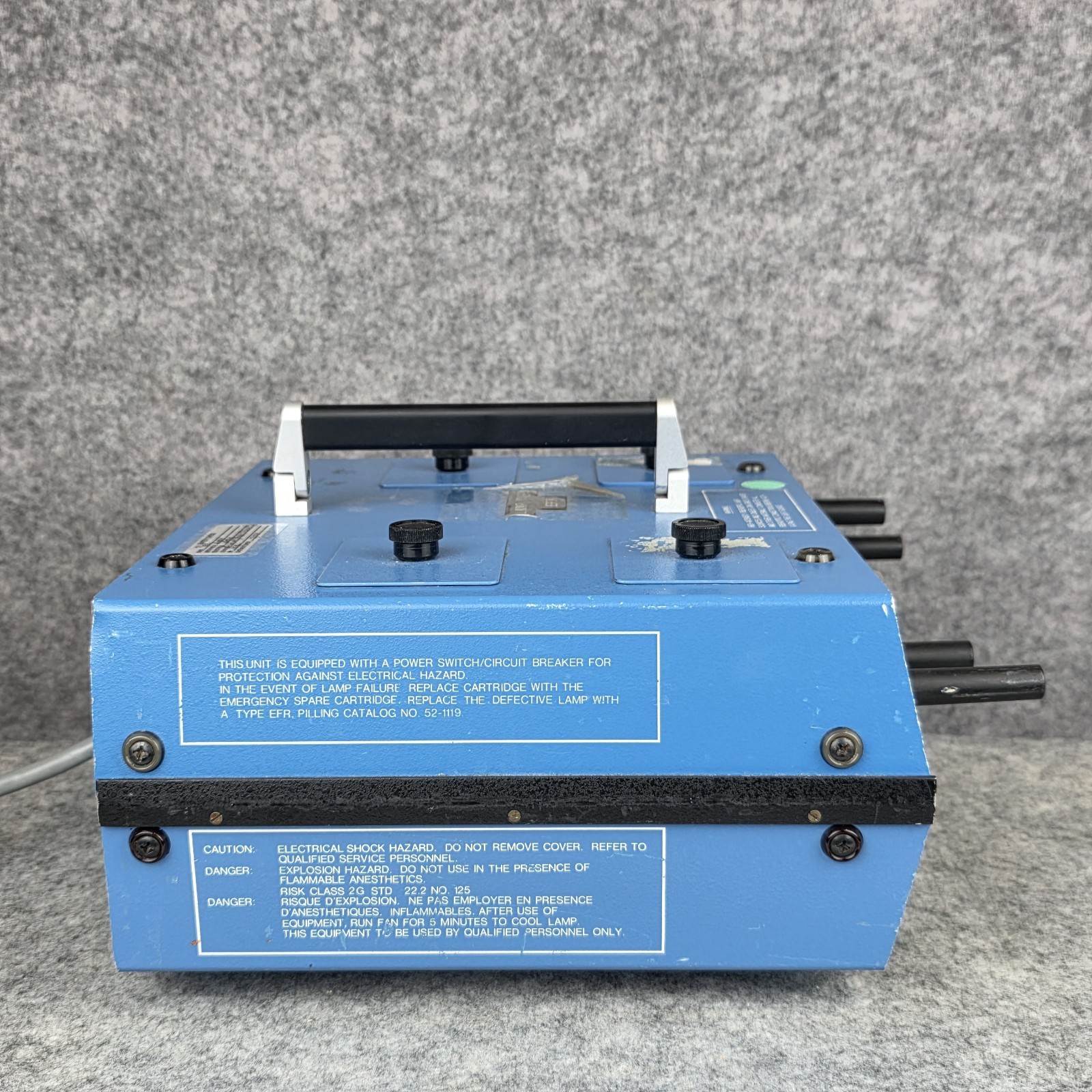 Pilling Quartz Halogen Illuminator Fiber Optic Dual Light Source 52-1285