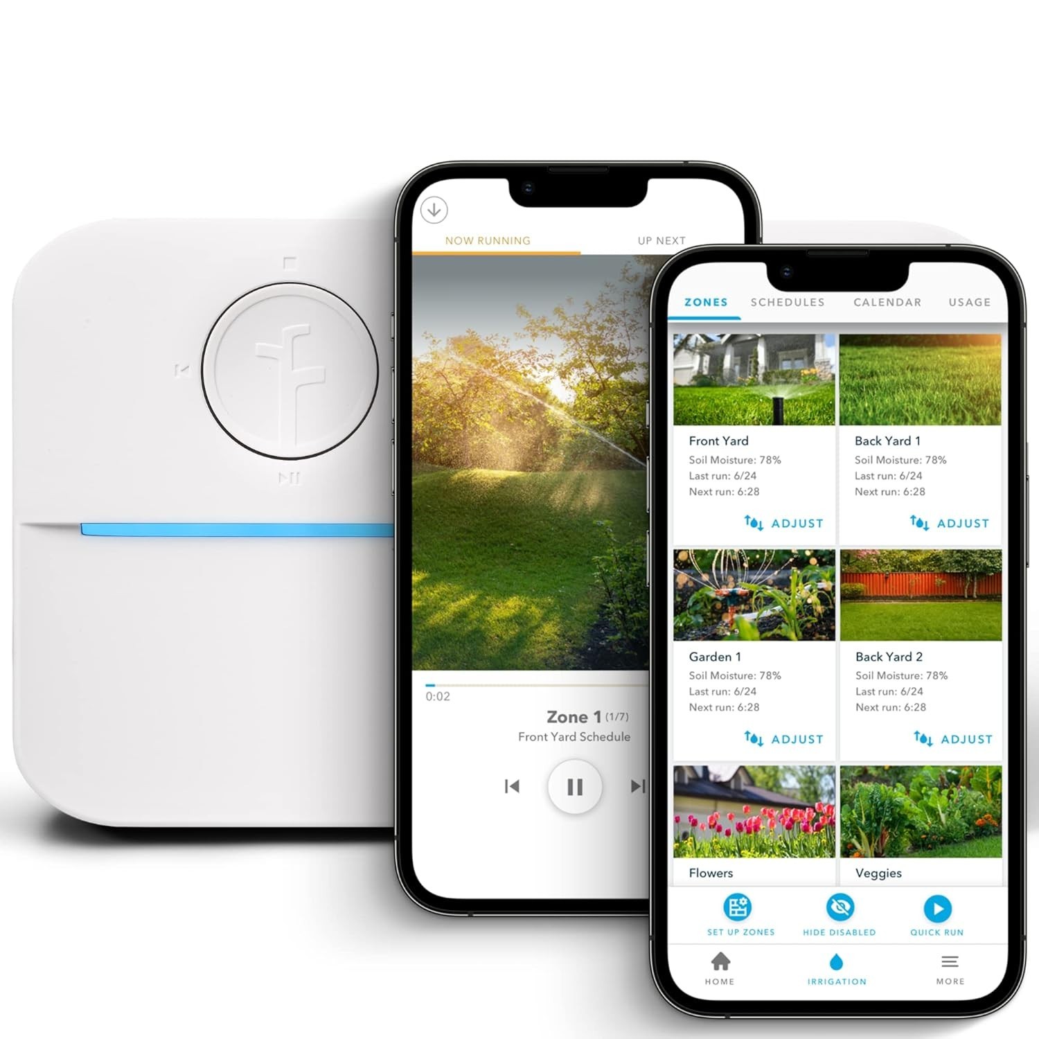 App-Controlled 8-Zone Smart Sprinkler - Automatic Scheduling & Rain Smart Skips