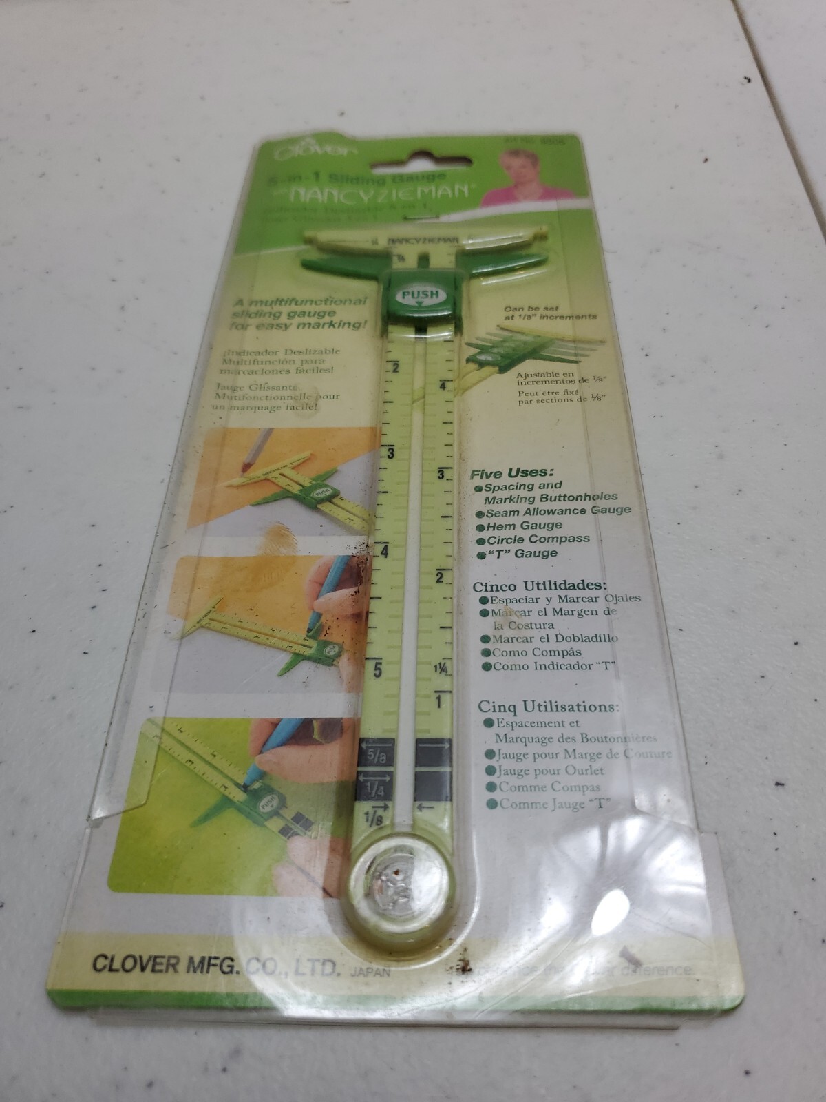 Clover 9506 5 in 1 Sliding Gauge with Nancy Zieman Original Version