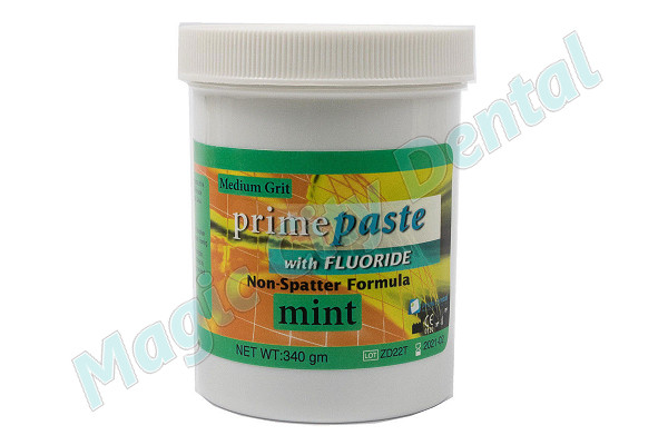 **PRIORITY** Prime-Dent Dental Prophy Paste w/ Fluoride Medium Grit Mint 340g