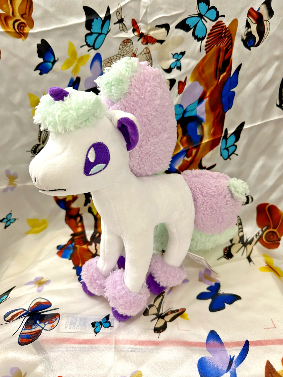 Adorable Galarian Ponyta Rainbow Unicorn Soft Stuffed Plush Toy Doll 11"
