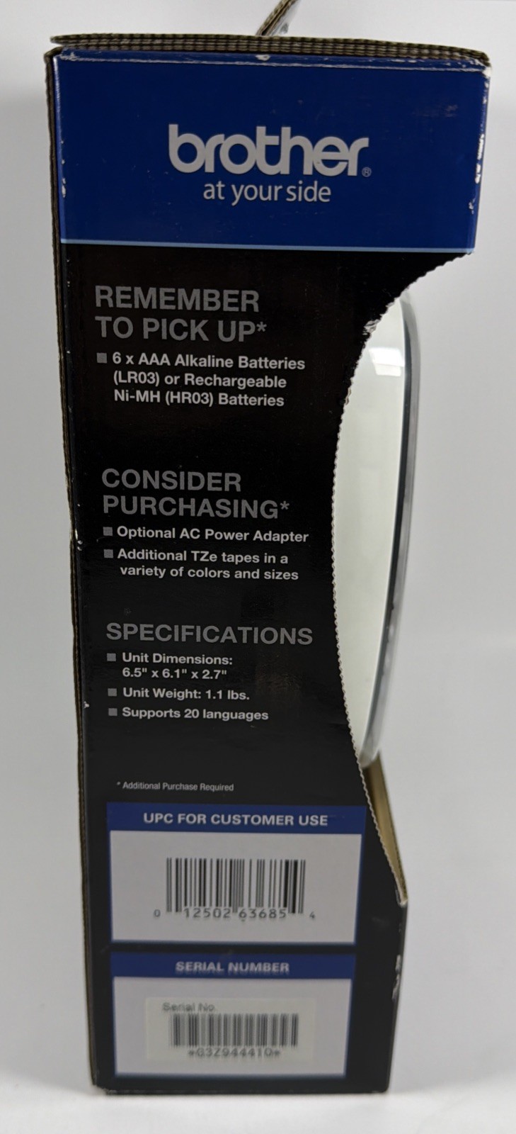 Brother PT-D200MA P-Touch Label Printer Open Box