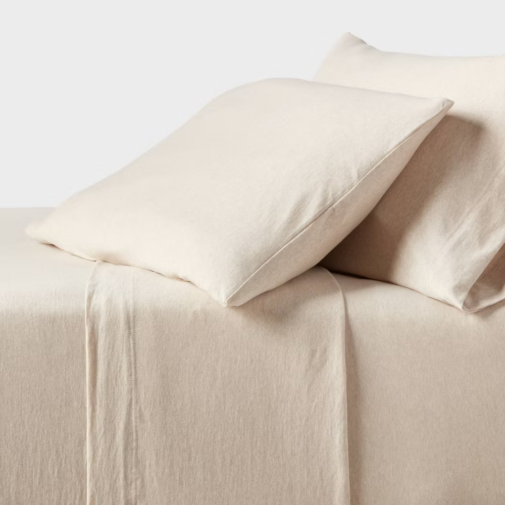 Cotton Jersey Sheet Set Heather - Threshold
