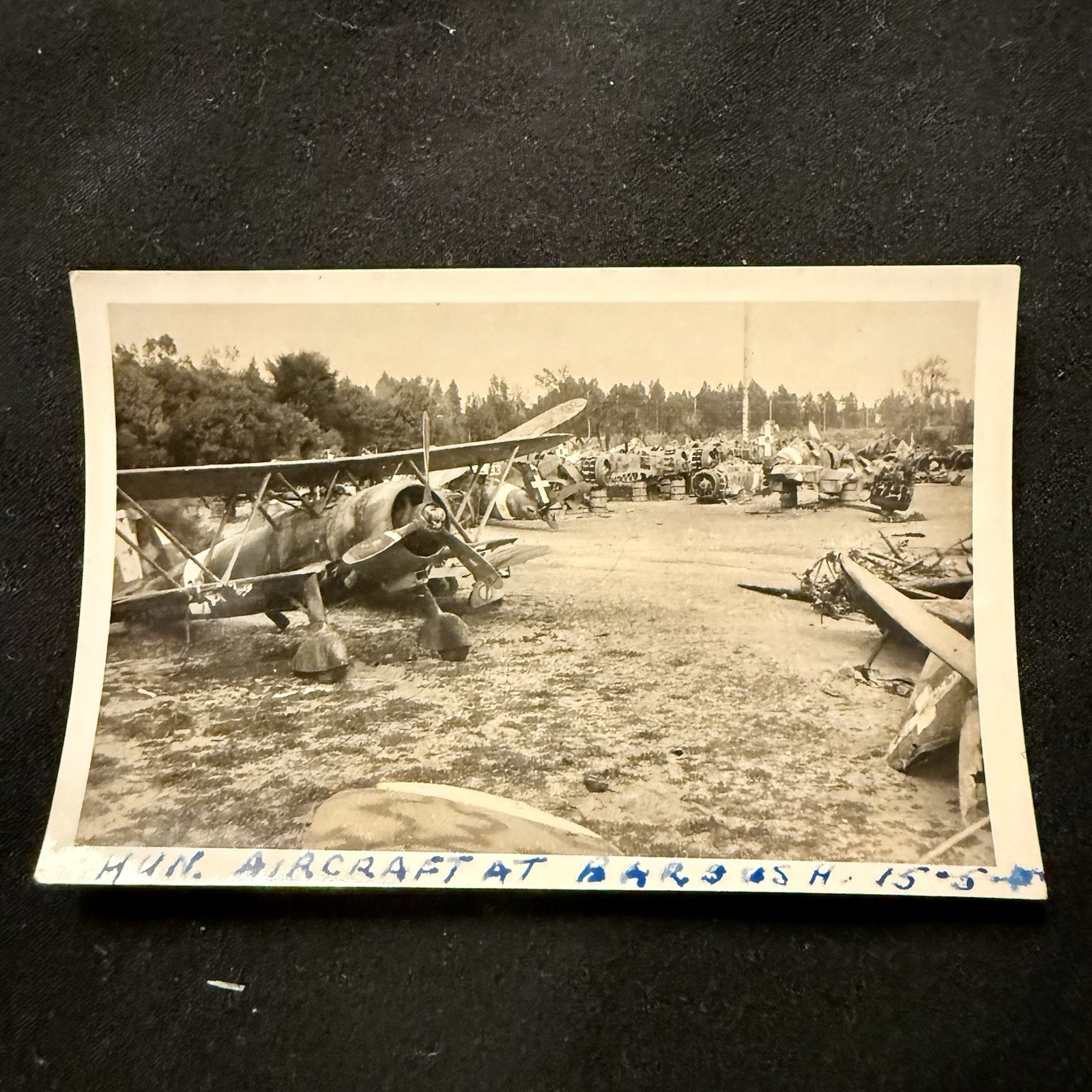 Original WWII Photo Italian Air Force Fighter Planes North Africa Dated 1943