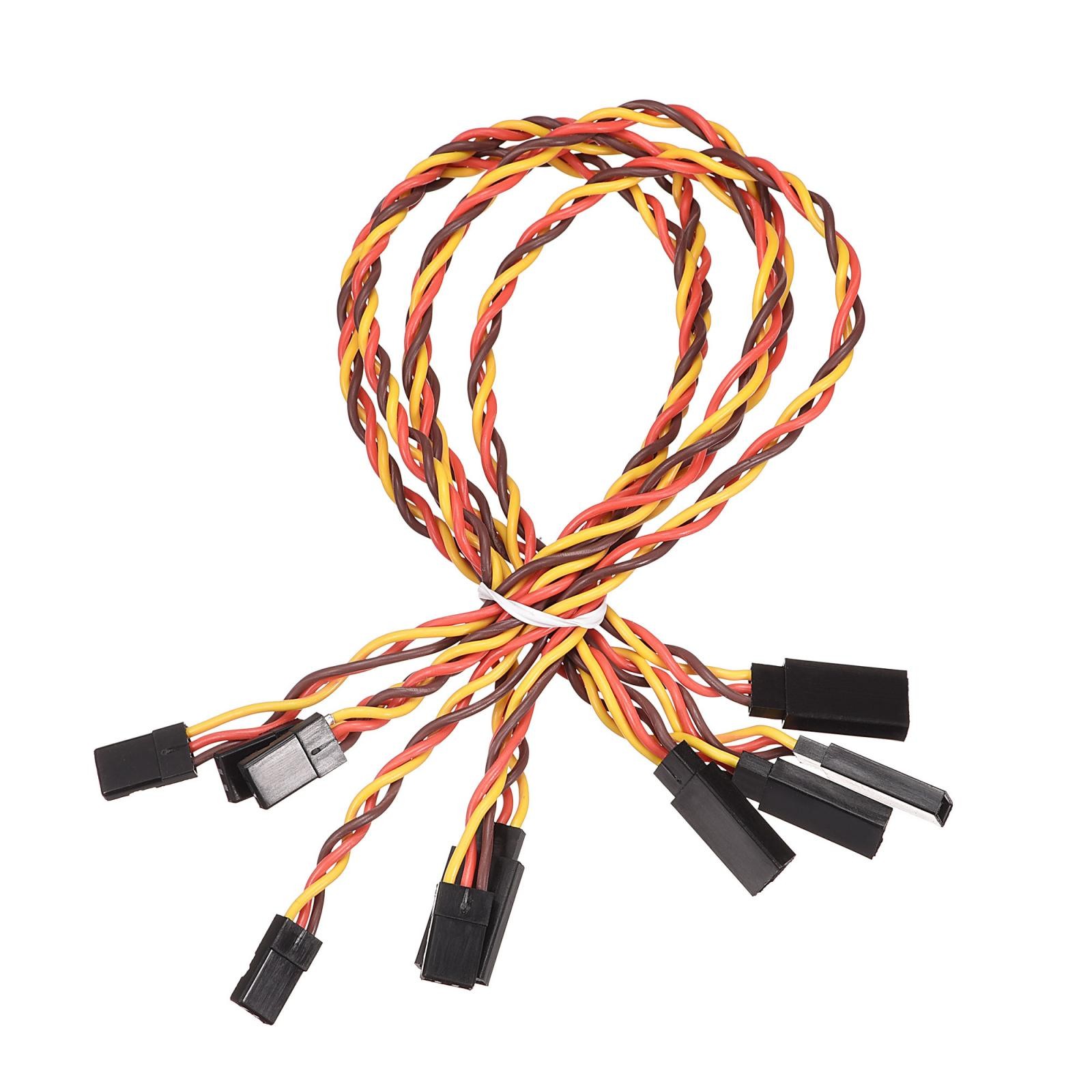 5pcs 3-Pin Servo Extension Cable Cord Connectors Lead Wire Male to Female