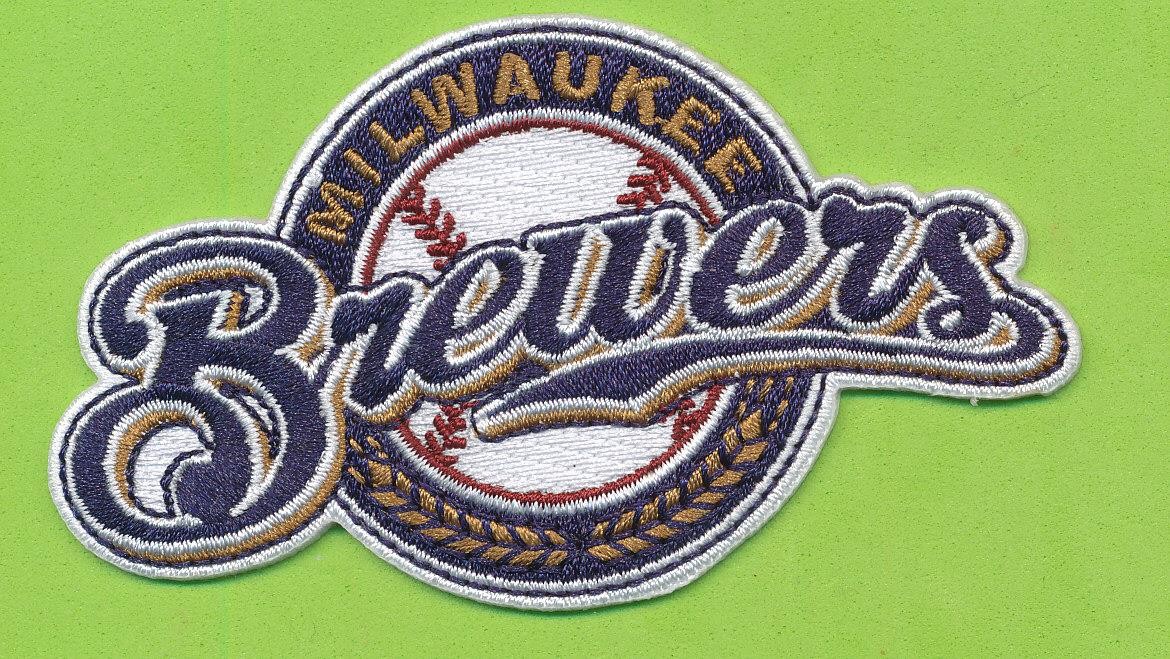 3-1/2" x 2" Embroidered Retro Patch - Milwaukee Brewers (2000-17)  Free Ship